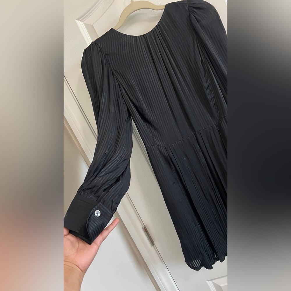 Rebecca Taylor Black Long Sleeve mini Dress - Picture 5 of 16